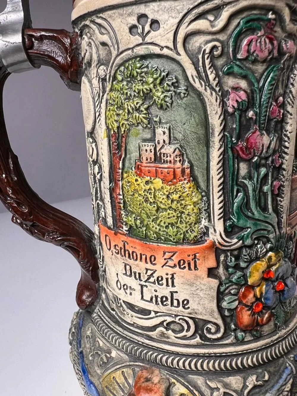Vintage Thewalt West Germany Beer Stein Lovers /Mold #183 Courting Scene